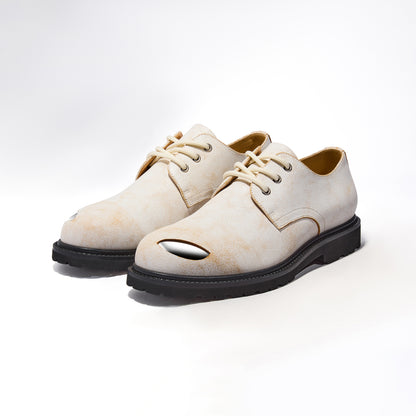 PEKIOMEN SHELL DERBY CHALK WHITE