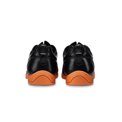 PEKIOMEN QUILT LOW BLACK/ORANGE